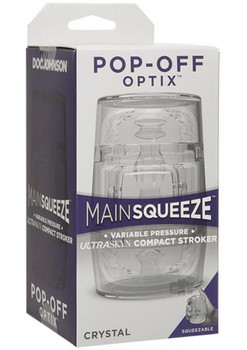 Main Squeeze Pop Off Optix Crystal Clear Sex Toys For Men