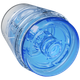 Main Squeeze Pop Off Optix Crystal Blue Compact Stroker by Doc Johnson
