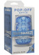 Main Squeeze Pop Off Optix Crystal Blue Compact Stroker by Doc Johnson - view 2