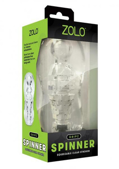 Zolo Gripz Spinner Clear Best Sex Toy For Men
