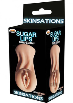 Skinsations Sugar Lips Pussy Stroker Beige Sex Toys For Men