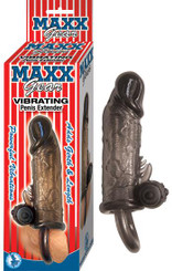 Maxx Gear Vibrating Penis Extender Black Best Male Sex Toys
