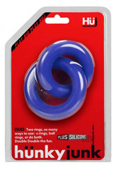 Duo Link Penis/ball Rings Cobalt by Blue Ox Designs Llc