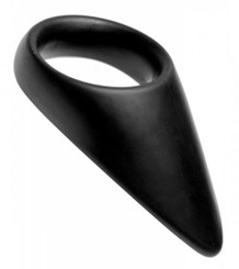 Taint Teaser Silicone Cock Ring 2 inches Black Men Sex Toys