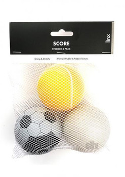 Linx Score Stroker Ball 3pk Clr/multi Best Male Sex Toys