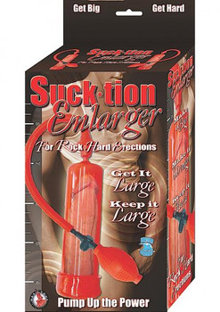 Sucktion Enlarger Penis Pump 8.5 Inch Red Sex Toys For Men