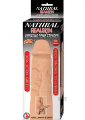 Natural Realskin Vibe Penis Xtend White Best Male Sex Toy
