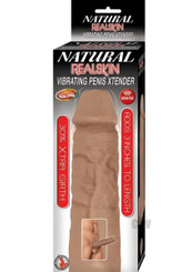 Natural Realskin Vibe Penis Xtend Brown Best Male Sex Toys