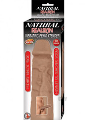 Natural Realskin Vibe Penis Xtend Brown by Novelties By Nass-walk Inc