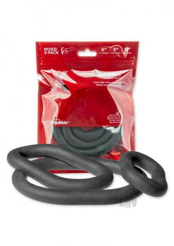 Xplay 6 9 12 Ultra Wrap Ring Pk Black Sex Toys For Men