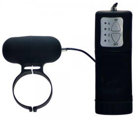 Aqua Silks Erection Ring Remote Black Linx by Abs Holdings