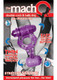 The Macho Double Cock And Balls Ring With Clitoral Tickler Silicone Waterproof Purple by NassToys - Product SKU CNVEF -EN2023 -2