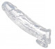 Size Matters Realistic Penis Enhancer + Testicle Stretcher Clear by XR Brands