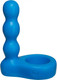 The Double Dip 2 Silicone Dual Penetration C Ring Blue Male Sex Toy