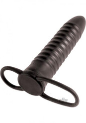 Fetish Fantasy Ribbed Double Trouble C Ring Black Male Sex Toy