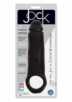 Jock Penis Enhancer W/strap 2 Black Best Male Sex Toys