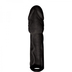 Black Diamond Extension with Scrotum Strap Sleeve Sex Toys For Men