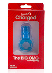 Big Omg Vibrating Ring Blue Male Sex Toys