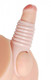 XR Brands Really Ample Ribbed Penis Enhancer Sheath Beige - Product SKU CNVEF-EXR-AE560