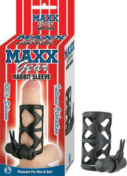 Maxx Gear Rabbit Sleeve Black Men Sex Toys