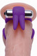 Throbbin Hopper Vibrating Penis And Ball Ring Purple by XR Brands - view 3
