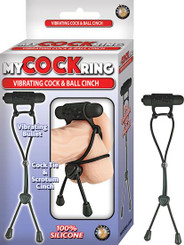 My Cock Ring Vibe Cock And Ball Cinch Black Men Sex Toys