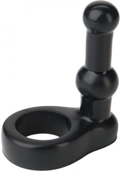 Double Dip C Ring With 4 inches Probe Black Best Sex Toy For Men
