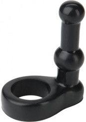 Double Dip C Ring With 4 inches Probe Black by Doc Johnson