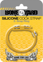 Boneyard Silicone Cock Strap Yellow