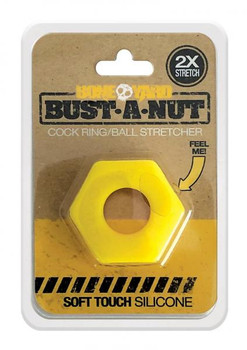 Boneyard Bust A Nut C Ring Ylw Male Sex Toys