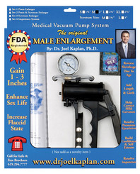 The original male enlargement pump system 2 inches by Dr Joel Kaplan Inc
