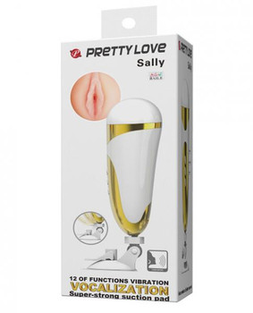 Pretty Love Sally Stroker 12 Function White Gold Best Sex Toy For Men