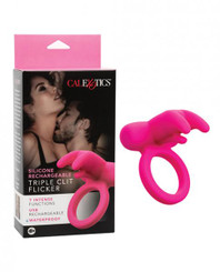 Silicone Rechargeable Triple Clit Flicker by California Exotic Novelties