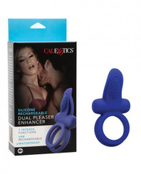 The Couples Enhancers Silicone Rechargeable Dual Pleaser Enhancer Sex Toy For Sale