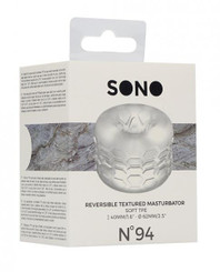 Shots Sono No. 94 Reversible Textured Masturbator - Transparent