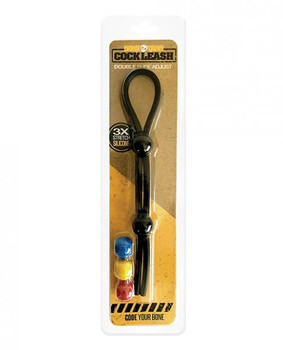 Boneyard Double Penis Leash Black by Rascal Toys