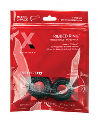Xplay Gear Pf Blend Premium Stretch Ribbed Ring Slim - Black - Pack Of 2