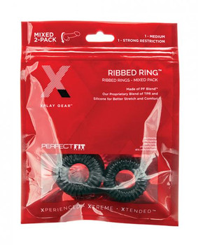 Xplay Gear Pf Blend Premium Stretch Ribbed Ring Slim - Black - Pack Of 2