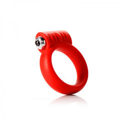 Tantus Vibrating C- Ring 2 inches - Red Male Sex Toys