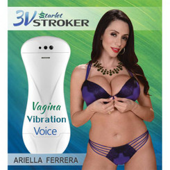 3v Talking And Vibratingstarlet Stroker Ariella Ferrera Men Sex Toys