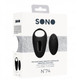 Sono No. 74 - Remote Controlled Vibrating Cock Ring - Black Best Male Sex Toy