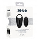Sono No. 74 - Remote Controlled Vibrating Erection Ring - Black by Shots America LLC