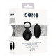 Sono No. 75 - Remote Controlled Vibrating Cock Ring - Black Best Male Sex Toys