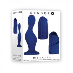 Gender X Ins & Outs Dildo And Stroker Blue