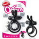 Ohare Vibrating Rabbit Double Ring Black by Screaming O - view 2