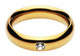 Rhinestone Accented Golden Heavy Weight Erection Ring 1.75 Inches by XR Brands