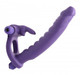 Double Delight Dual Penetration Vibrating Rabbit C Ring by XR Brands - view 4