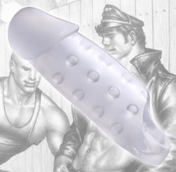 Tom Of Finland Clear Smooth Penis Enhancer by XR Brands