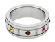 Multi-Colored Gem Accented Cock Ring 1.95 Inches
