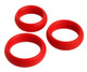 3 Piece Silicone C Ring Set - Red by XR Brands - view 4